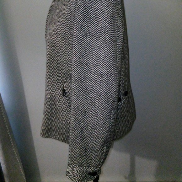 Lauren Ralph Lauren Wool Alpaca Herringbone Jacket Sz 14 - Picture 7 of 15